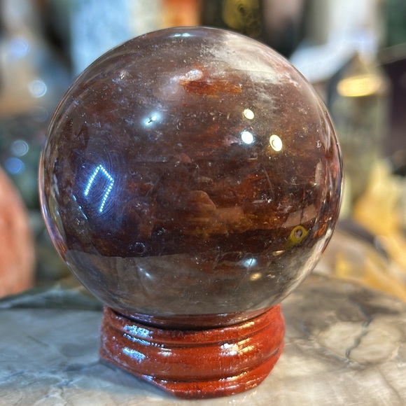 Flower Agate Crystal Sphere! - Picture 6 of 7